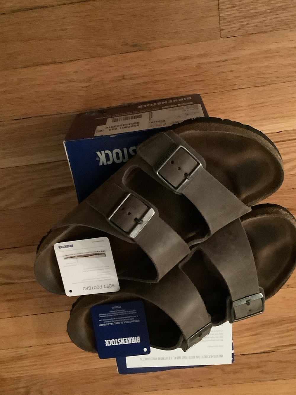 Birkenstock Men's Two-Strap Leather Sandals